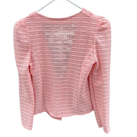 Vintage pink size small textured puff sleeves  jacket - Picture 2 of 4